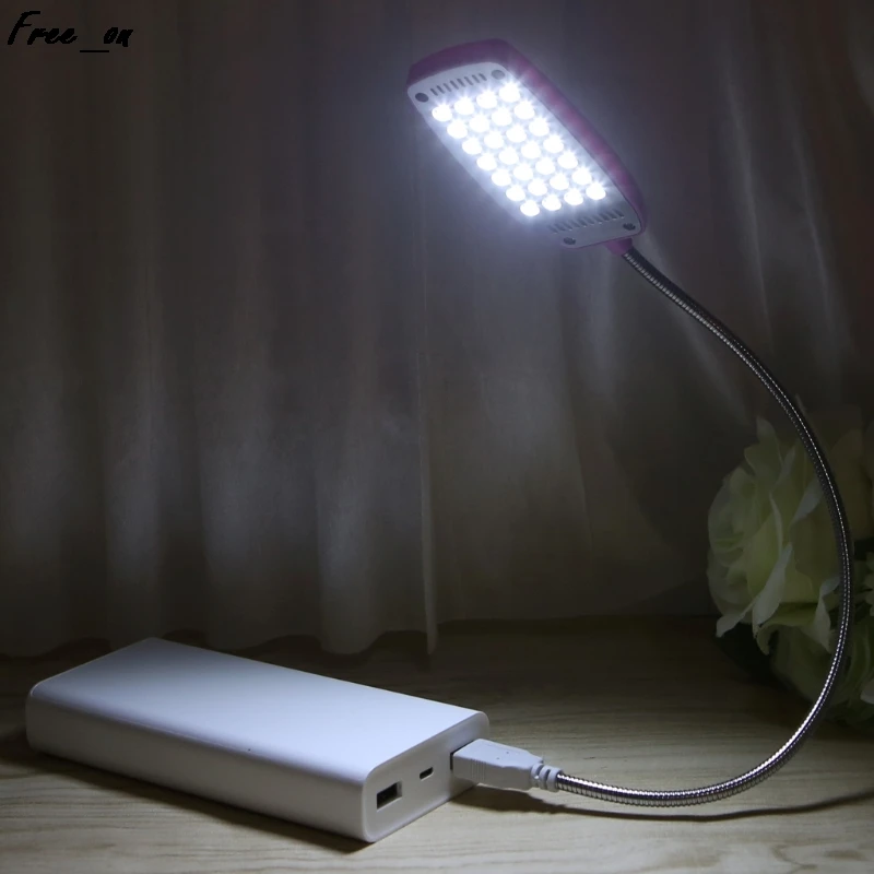 

28 LED LED USB Mini Flexible Light Laptop Desktop PC Desk Reading with Button