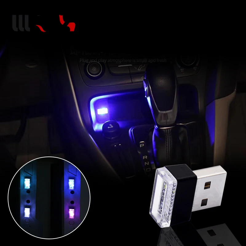 

Car Styling For Ford Focus 2 3 Fiesta Mondeo Ranger Kuga Seat Leon Ibiza Lexus USB Charger Atmosphere LED Light Accessories