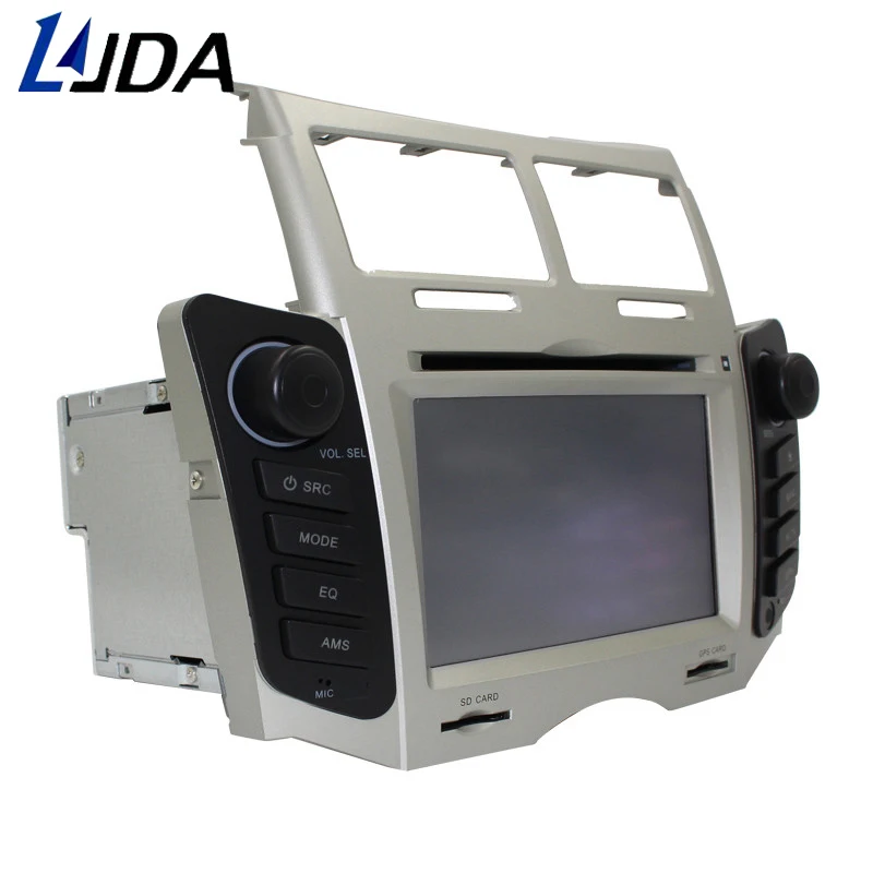 LJDA 2 Din Автомобильный dvd-плеер для Toyota Yaris 2005-2011 Bluetooth радио gps навигация Bluetooth аудио FM RDS мультимедиа головное устройство