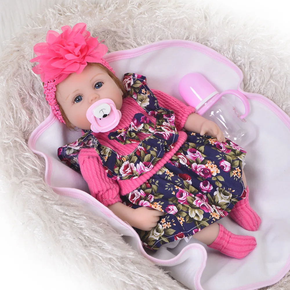Реалистичные ребенка игрушка Reborn Baby Doll с ткани тела 17 дюймов популярные детские