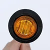 Trailer Led side marker lights 12V-24V indicator light trucks round amber LED light signal lamp red yellow ► Photo 2/6
