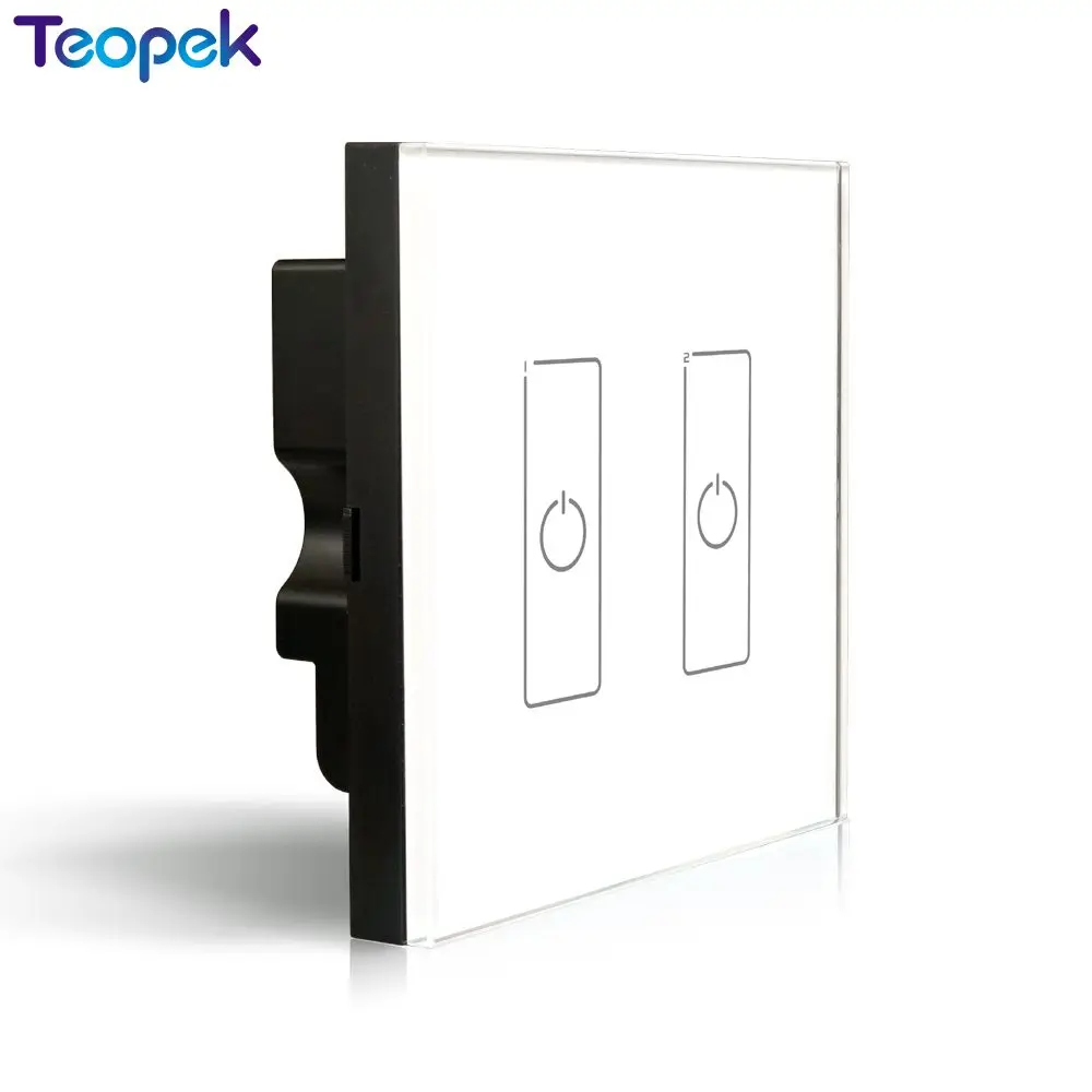 

LTECH DA2 Touch Panel 2CH 2 Channel Control On/Off Switch Dimmer Wall Mount LED Controller DALI Series for LED Light AC220V