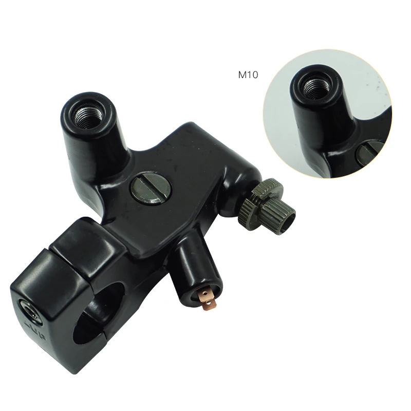 color negro palanca de embrague para Honda Shadow VT600 750 1100 VF750 Soporte para espejo de motocicleta de 1 pulgada 25 mm de LANGRMS para montar en el lado izquierdo