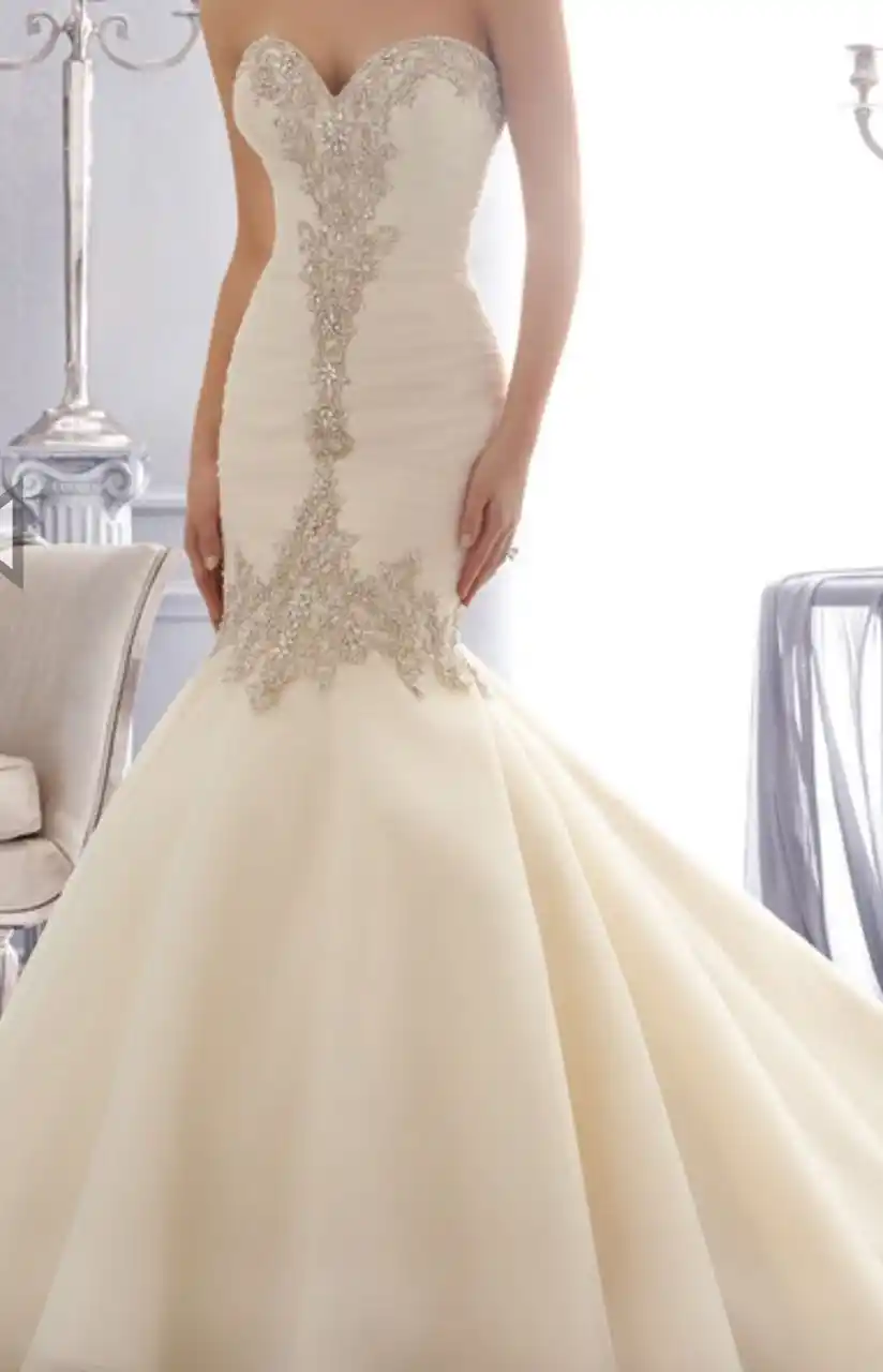 vestido de noiva em organza