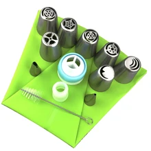 13 шт. Кондитерские насадки и муфта насадки для кондитерского мешка наборы из нержавеющей стали роза крем формы для выпечки кекс украшения торта