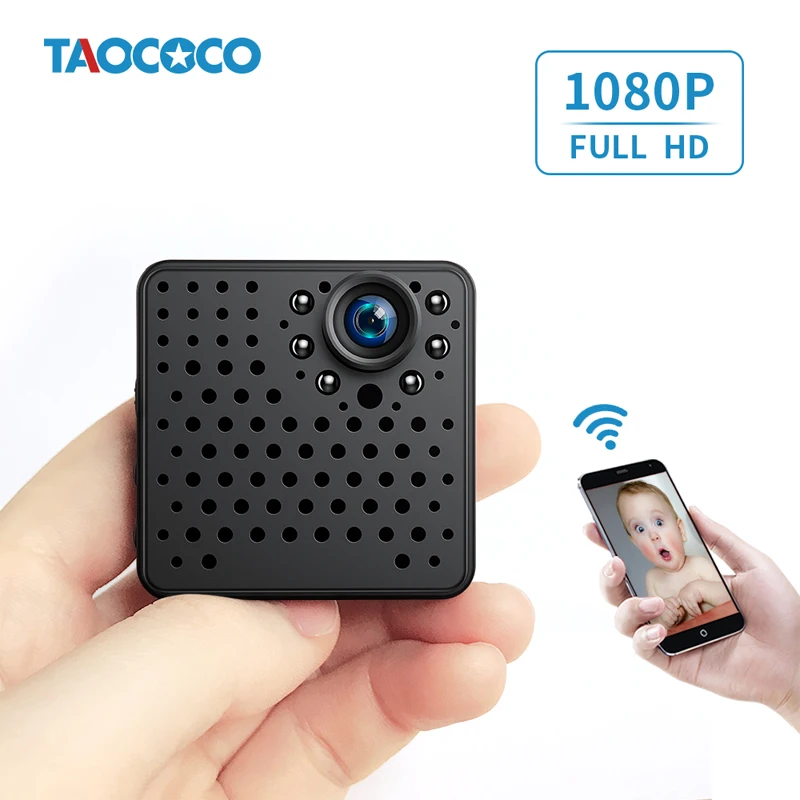 

FREDI Protable Mini IP Camera 1080P HD P2P Infrared Night Vision Security Camera 2.0MP Wireless WIFI Camera Motion Detection