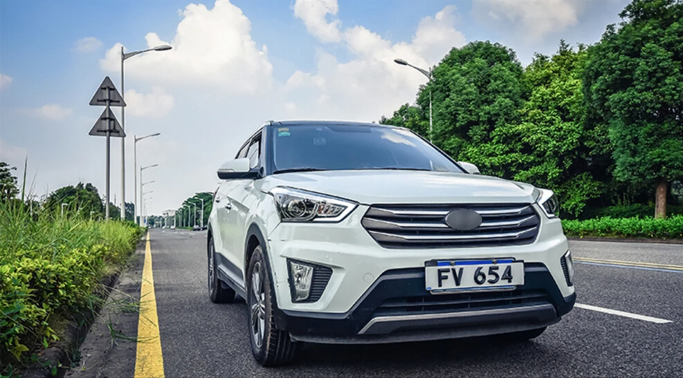 Автомобильный бампер налобный фонарь для hyundai creta IX25 головной светильник автомобильные аксессуары IX 25, год светодиодный DRL головной светильник IX25 противотуманный светильник