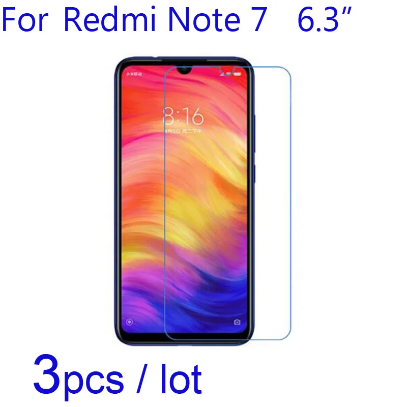 

3pcs/lot Redmi Note 7 Phone Screen Protectors Clear/Matte/Soft Nano Anti-Explosion Protective Films for Redrice Redmi Note7 2019