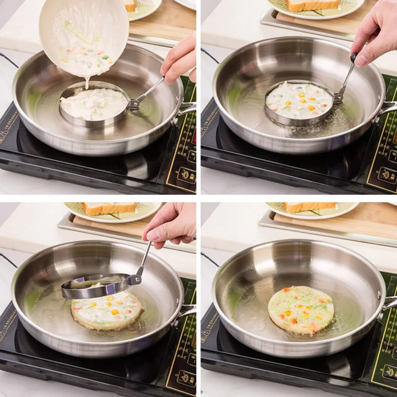 5pcs Omelette Fried Egg Frying Mold Kitchen Gadgets Stainless Steel Egg tools Flower Round Star Molds 1 5pcs Omelette Fried Egg Frying Mold Kitchen Gadgets Stainless Steel Egg tools Flower Round Star Molds 3