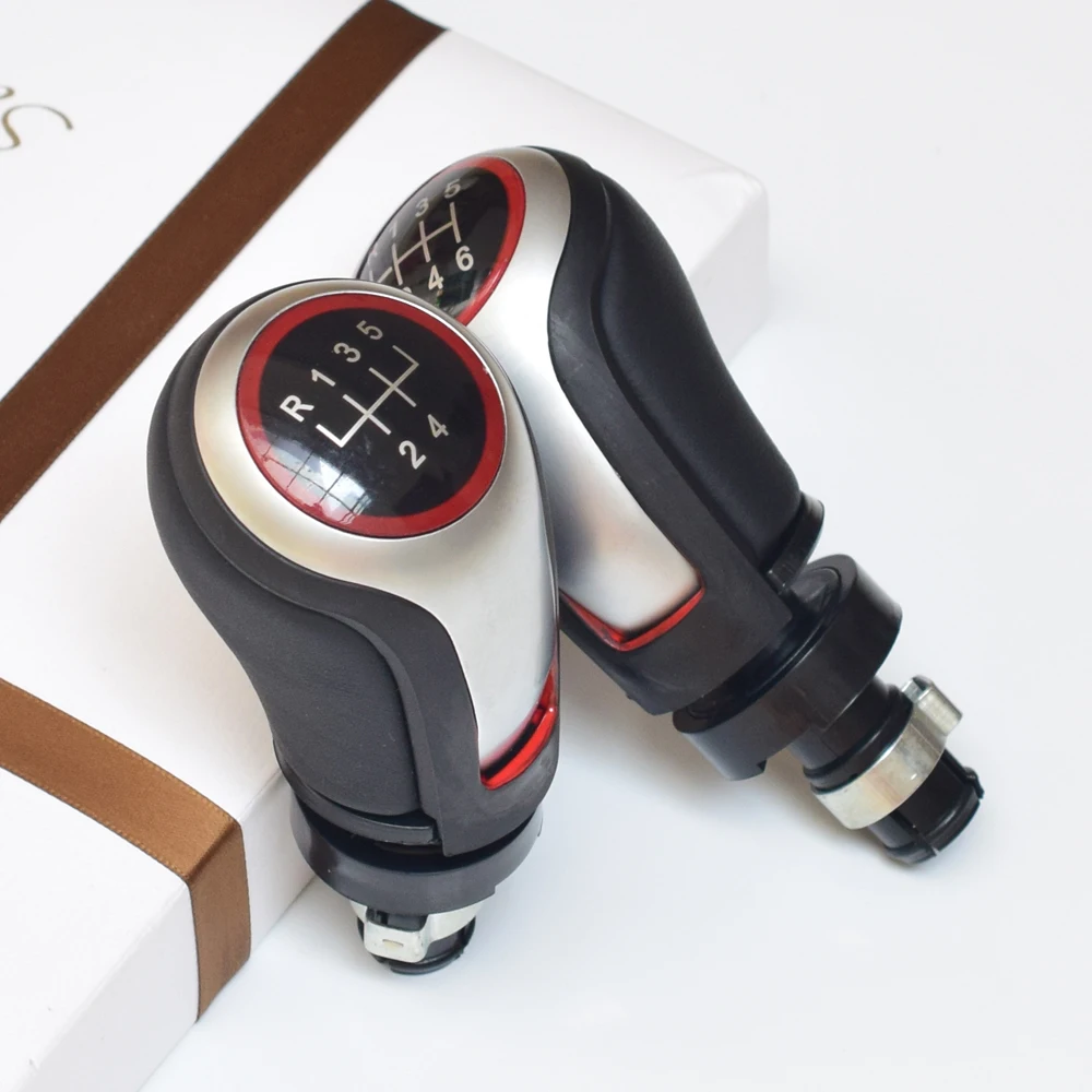 

Auto car Manual Gear Shift Knob Lever Stick Pen 5 6 Speed handle ball cover boot For VW Volkswagen Golf 6 MK5 MK6