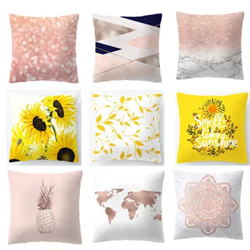 

45x45cm Pillowcase Home Decoratio Farmhouse Style Cushion Cover nordic decoration home almofadas para sofa throw pillows cover