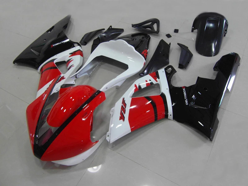 Гоночная версия обтекатель комплект для YAMAHA YZFR1 00 01 YZF R1 2000 2001 1000 yzfr1 Красный Белый