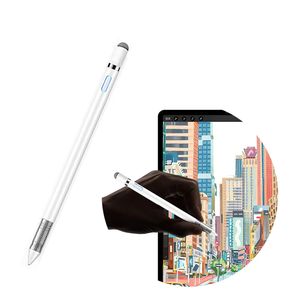 

2 IN 1 Universal for Apple Pencil Stylus pen High Precision Touch Phone Pen for ipad Air mini Capacitive Tablet Pen for Android