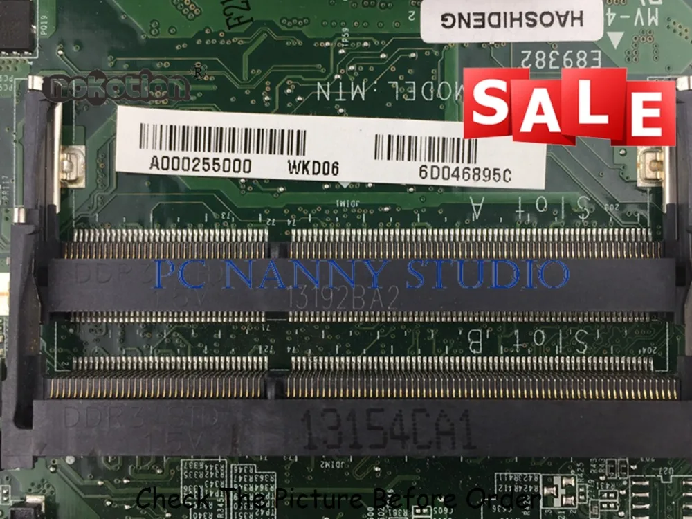 Black Friday  PANANNY A000255000 DA0MTNMB8F0 For toshiba satellite C40D C45D C40D-A Laptop Motherboard DDR3 teste