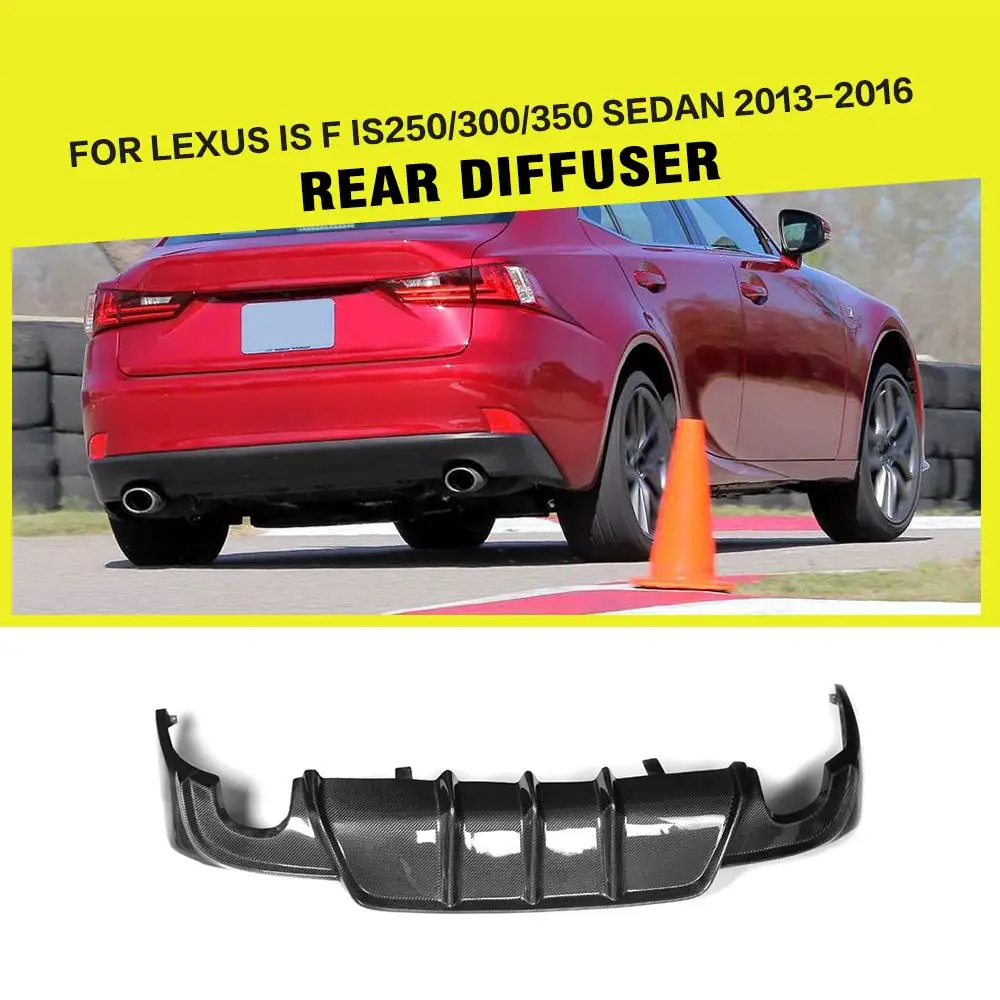 Carbon Fiber / FRP Rear Diffuser Lip Spoiler Bumper Guard for Lexus IS