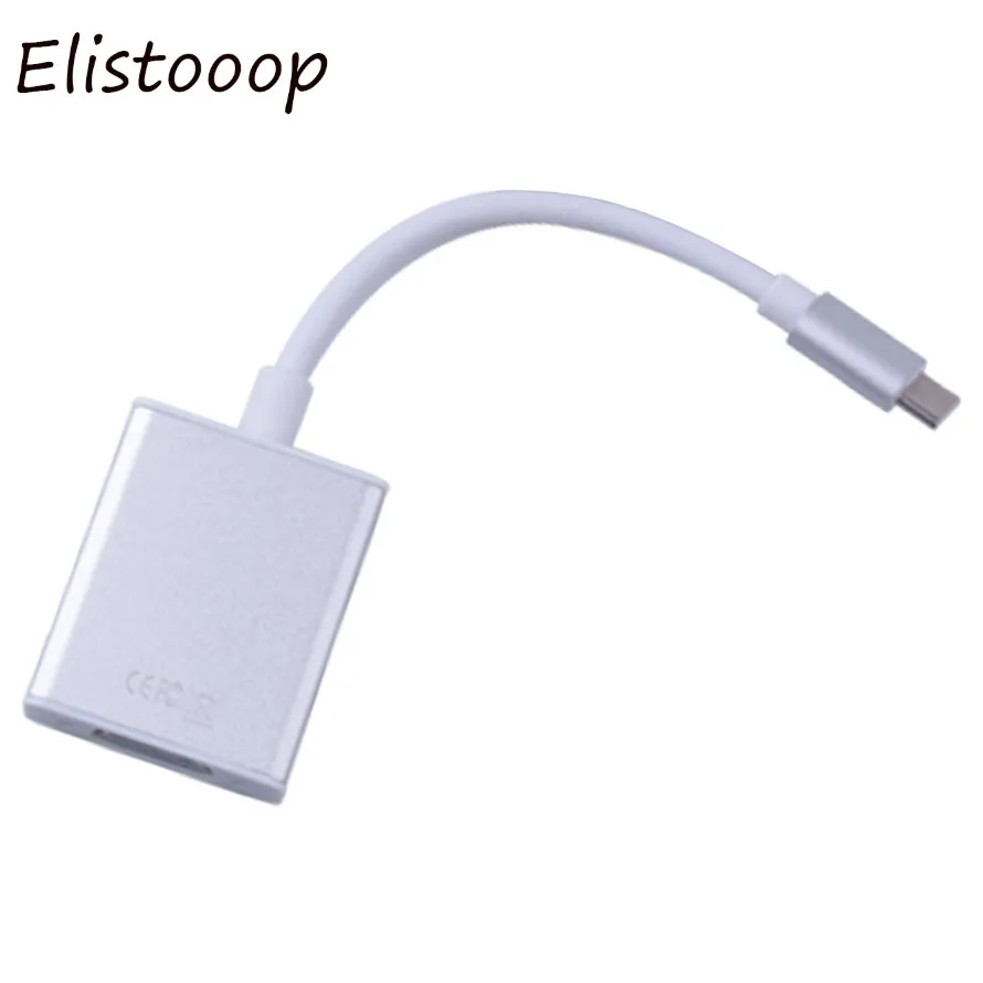 USB 3 1 Тип C к VGA кабель адаптер Type c папа женскому конвертер Разъем для Apple Macbook Chromebook