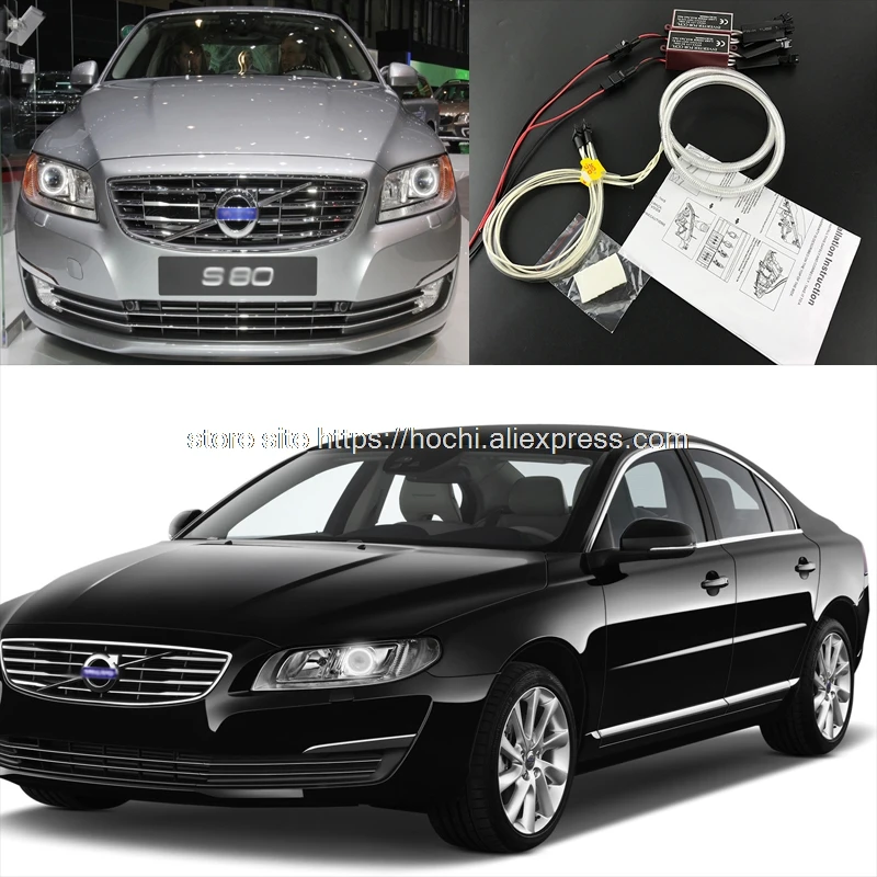 

HochiTech ccfl angel eyes kit white 6000k ccfl halo rings headlight for Volvo S80 S80L 2012 2013 2014 2015