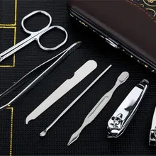 20 комплектов 7 шт./компл. маникюрный набор профессиональных Нержавеющая сталь Когтерез Комплект палец плоскогубцы ногтей Педикюр Toe Nail Инструменты S