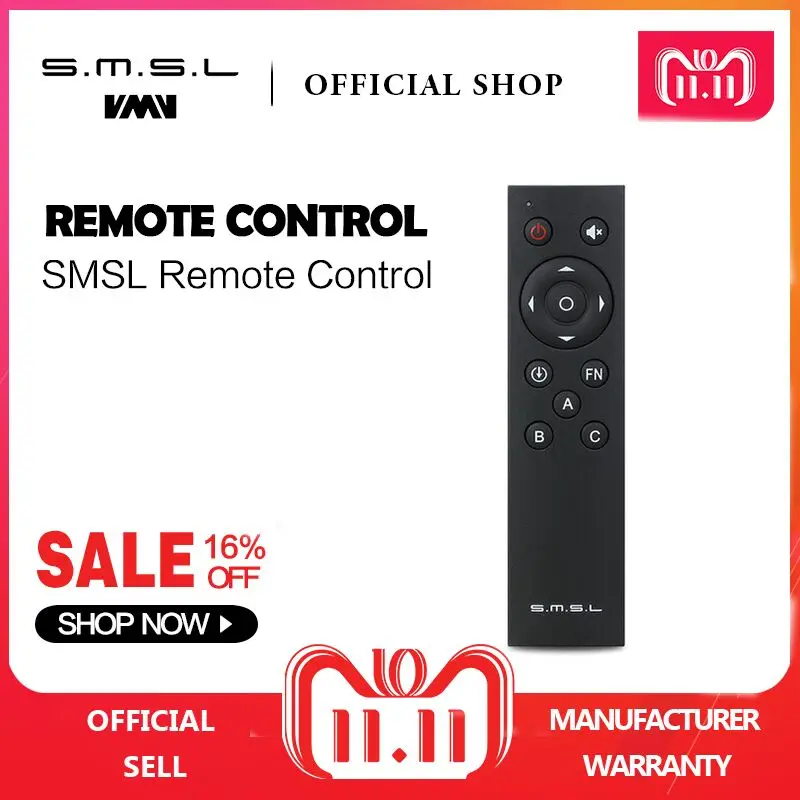 SMSL Audio Amplifier AD18 Q5 A6 DP1 Remote Control SMSL Audio Amplifier AD18 Q5 A6 DP1 Remote Control