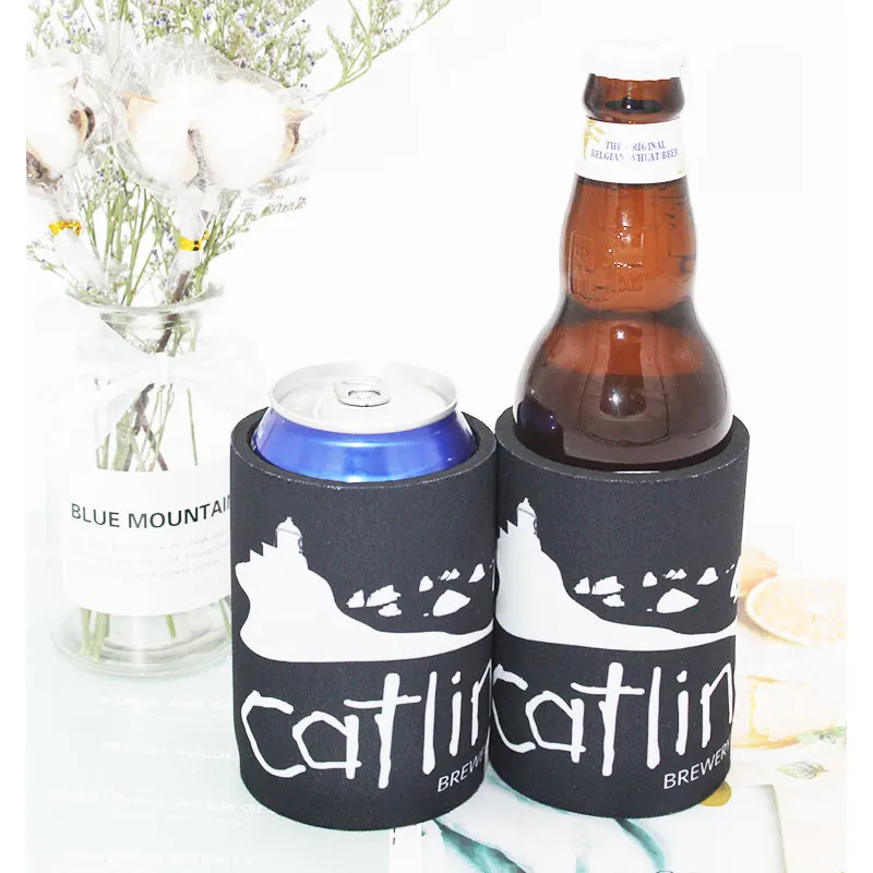 Custom Logo 200pcs Thermal Bag Can Cooler Neoprene Stubby Holder Ice Cooler Box Lunch Cooler Bag Beer Can Cover