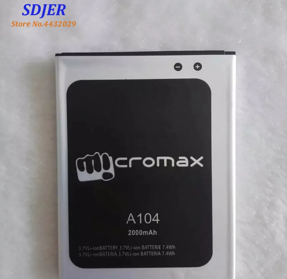 Высокое качество оригинальный для Micromax A104 мобильный телефон литиевая батарея