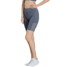 DICHSKI женские спортивные шорты для фитнеса с высокой талией, с боковым карманом, компрессионные шорты для бега, сексуальные, для занятий спортом, для женщин, для йоги