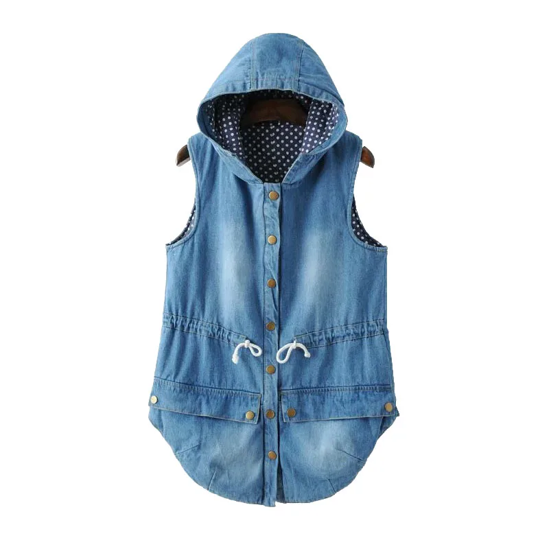 NINFA delle Nuove Donne Autunno Inverno Giacca di Jeans Con Cappuccio Gilet  Imbottito Giacca Senza Maniche Jeans Gilet Colete Feminino|jacket  raincoat|jacket shrugjacket camouflage - AliExpress