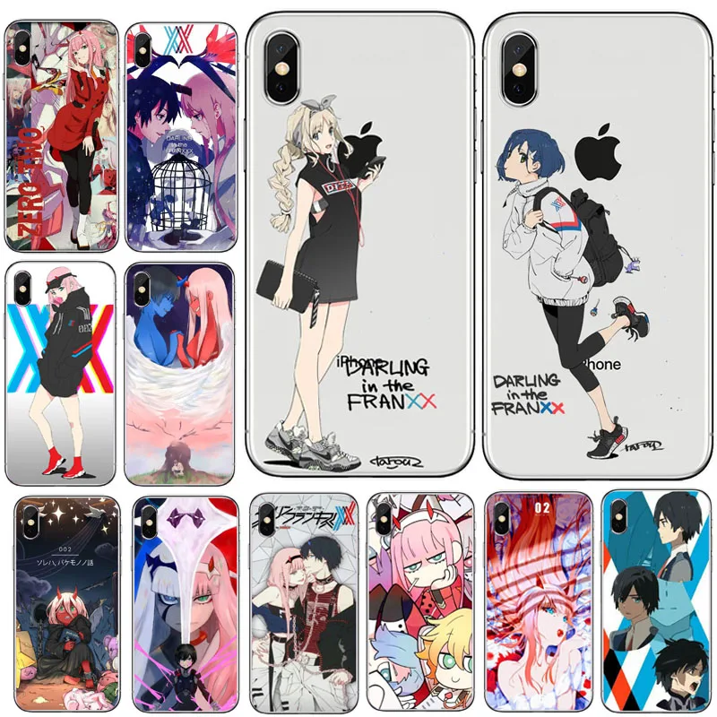

Hot Darling in the FranXX Case For iPhone XS XSMA 8 8Plus 7 7Plus 6 6S Plus 5s XR latest popular Japane5 anime Coque Shell case