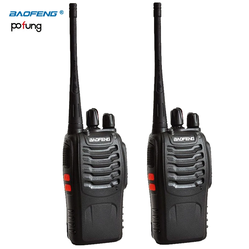 Из 2 предметов Baofeng BF 888S Двухканальные рации 888 S 5 Вт двусторонней радиосвязи
