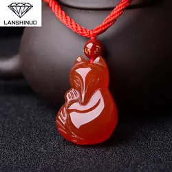 Счетчик из натуральной красное ожерелье ювелирные изделия и лиса может любовь Ван персик оптовые поставки