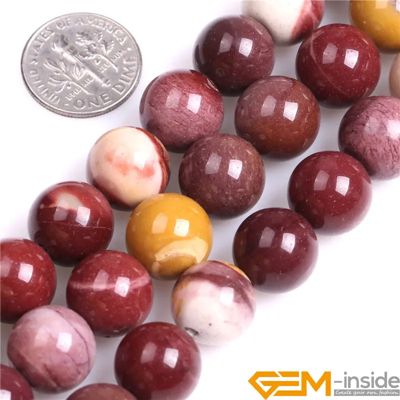 Jaspe piedras preciosas redonda granos de Mookaite Natural para la fabricación de Joyería Envío Gratis Productos Destacados Estilo de compras de moda mejor precio