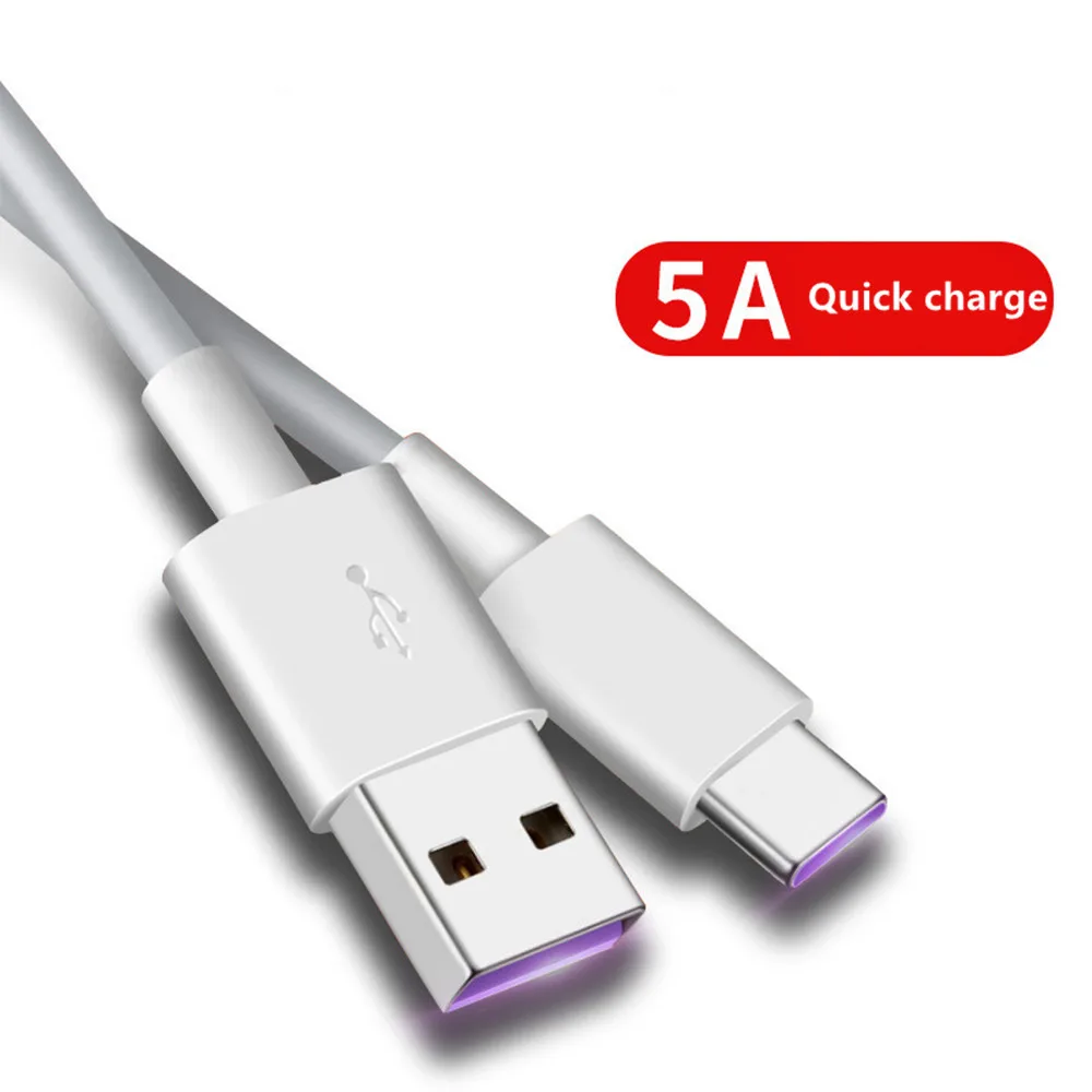 Для Huawei USB 5A Type C Supercharge 1 2 м кабель P20 Pro lite Mate20 10 P10 Plus Быстрая зарядка супер зарядный