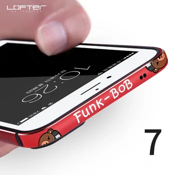 

Aluminum Cartoon Phone Bumper For Apple iPhone 7 for iPhone 7 Plus Case Fashion Frame Metal Cover Protective Coque Capinha
