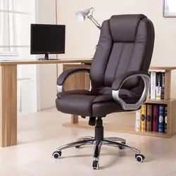 Высокое качество эргономичный кожаный исполнительный Офисное Кресло компьютерное кресло подъема Поворотный подъема регулируется