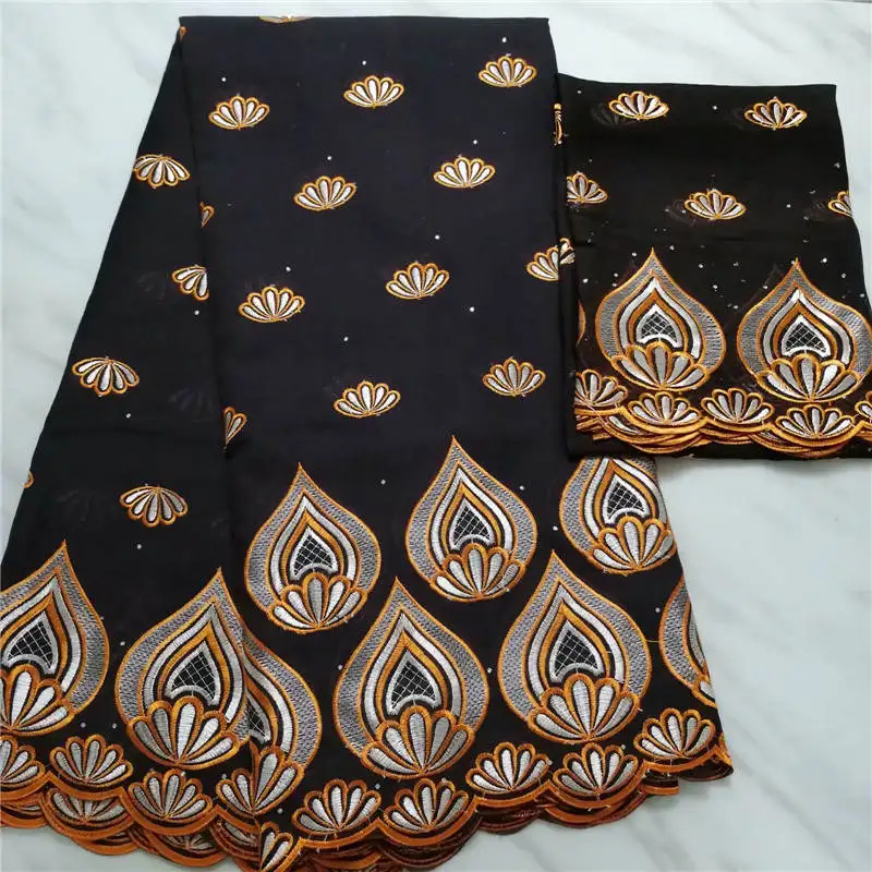 

PL!5+2yard Swiss lace fabric 2019 latest heavy beaded embroidery African cotton fabrics Swiss voile lace popular Dubai ! L61013