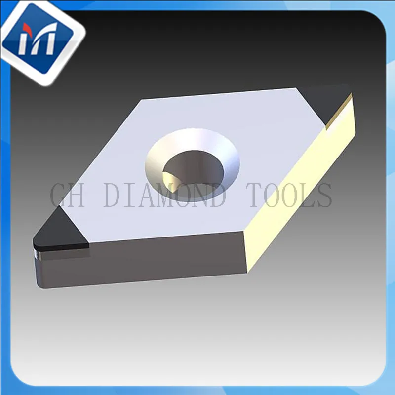 

PCD cnc lathe cutter inserts DCGW11T304 Two tips diamond lathe turning tools DCMW DCMT