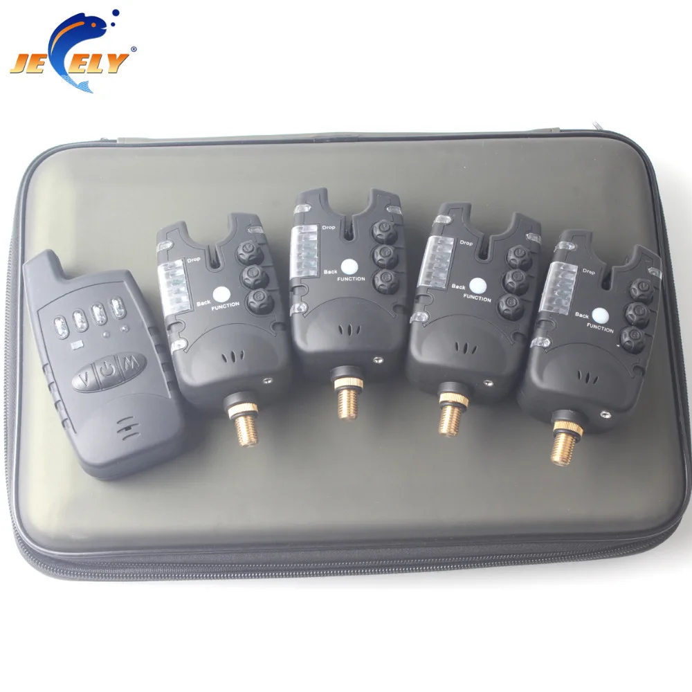 

Europe Popular New Model Wireless JY-48 Carp Fishing Bite Alarm Set in EVA Case for Carp Fishing Tackle