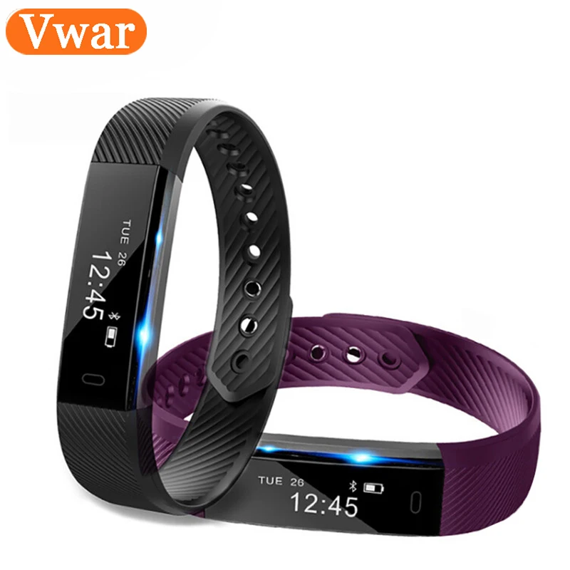 

ID115 Smart Bracelet Fitness Tracker Step Counter Fitness smart Band Alarm Clock Vibration Wristband for IOS xiaomi fit bit 2