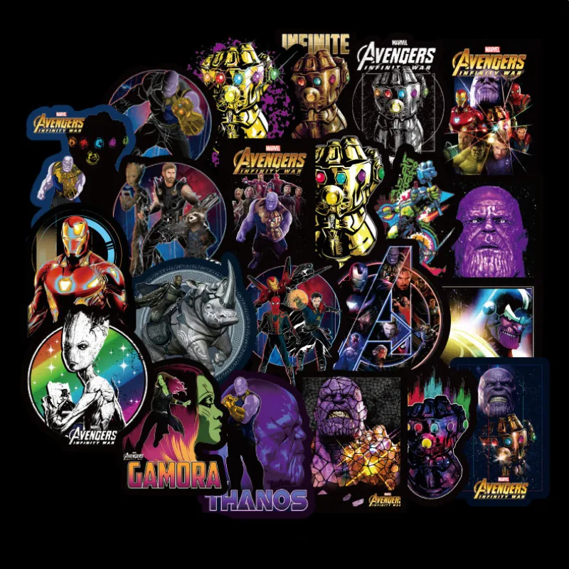 مضحك الفرح 54 ، 108 الكتابة على الجدران على ملصق خارقة لوح التزلج دراجة نارية سحب قضيب مربع سيارة المنتقمون الكرتون ملصقات