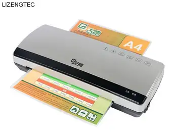 

Free Shipping LIZENGTEC New Professional Office Hot and Cold Fast Warm-Up Roll Laminator Machine for A4 Paper Document Photo