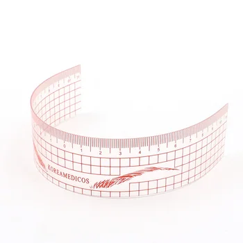 

10Pcs Permanent Makeup Stencils Plastic Eyebrow Ruler KMC Tattoo Cosmetic Shaping Tool For The Beginers