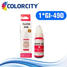 1 шт. пурпурные чернила GI-490 GI490 GI 490 специальный краситель чернила для канона pixma G1400 G2400 G3400 G1000 G2000 G3000 G1100 принтер