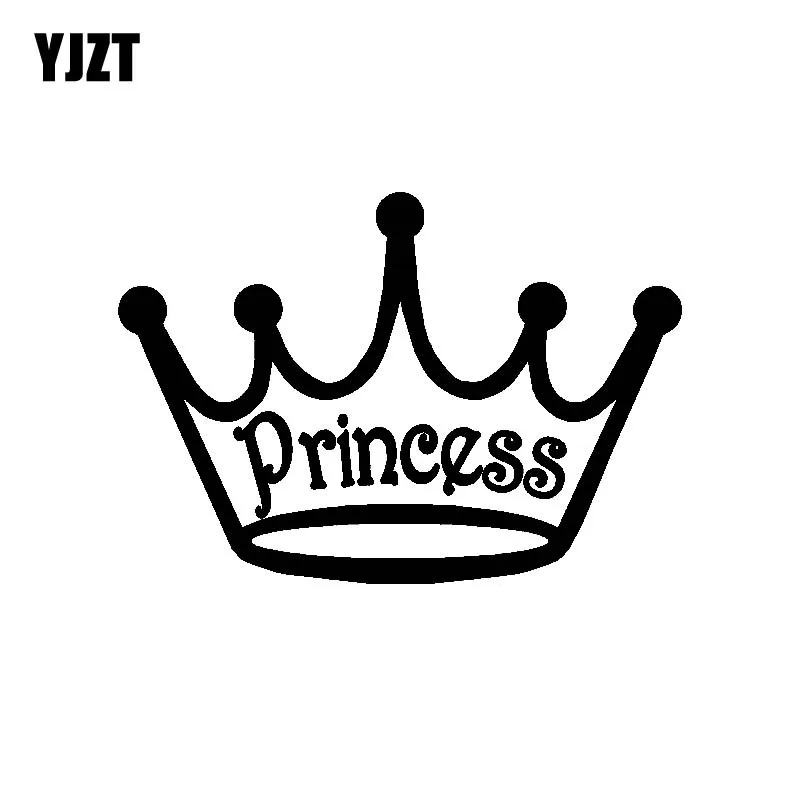 Buy YJZT 12.7CM*9CM Princess Crown Vinyl Car Decal