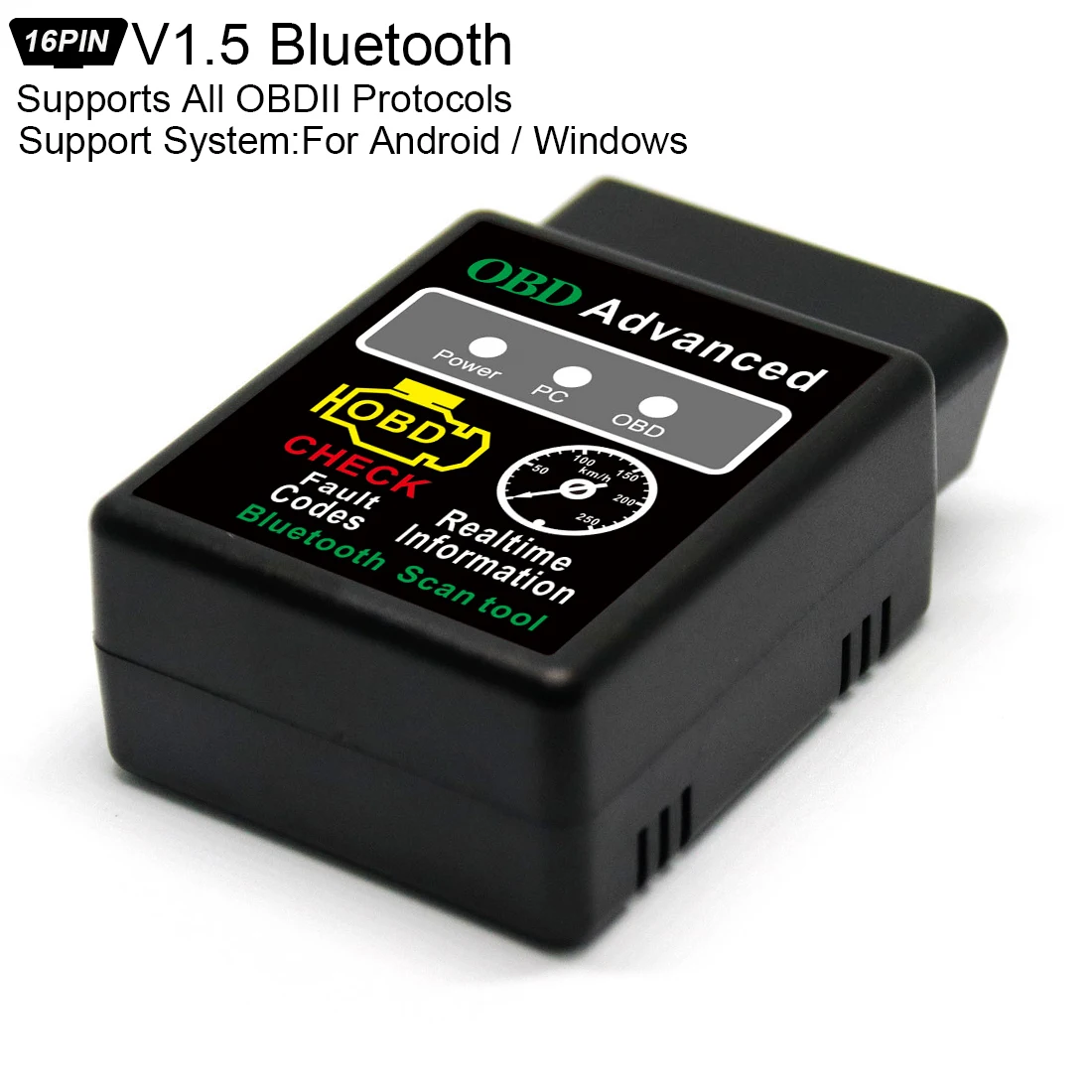 Новые ELM327 V1.5 obd2 bluetooth-сканер automotivo Авто инструмент диагностики ELM 327 OBD 2 escaner automotriz для Android Windows