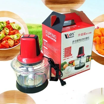 

Multifunctional Electric Food Meat Grinder Household Chopper Automatic Mincing Stainless Steel Vegetable Fruit Blender Processor