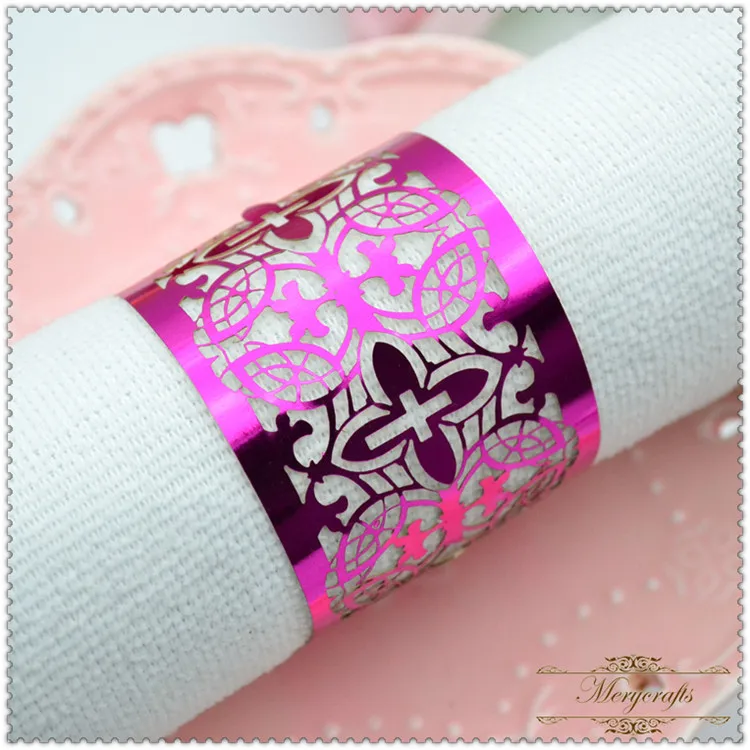 Bulk wholesale cheap napkin rings for weddings table decorationin