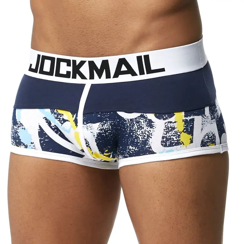 JOCKMAIL, модное сексуальное нижнее белье для мужчин, милый мультяшный принт, мужские боксеры, удобные трусики, мягкие дышащие мужские трусы - Цвет: 05