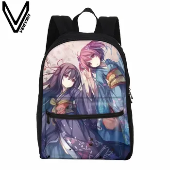 

VEEVANV School Bags Fashion Anime Printing Backpack Women 3D Cartoon Rucksack Children Canvas Shoulder Bag Girls Casual Baookbag