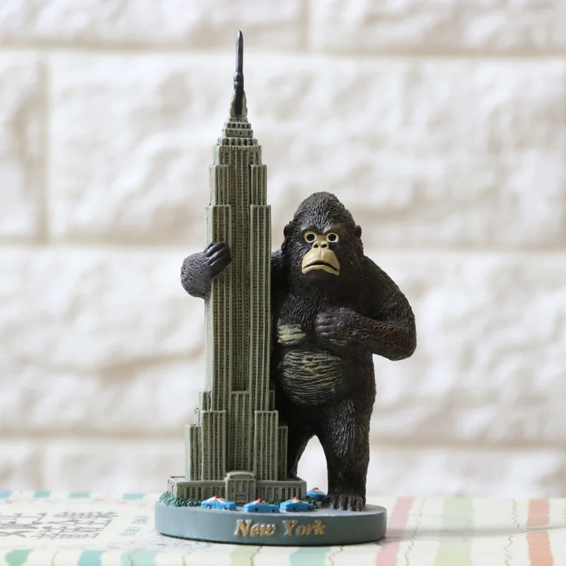 Орангутанг Холдинг Эмпайр Стейт Билдинг украшения Нью Йорк King Kong моделирование
