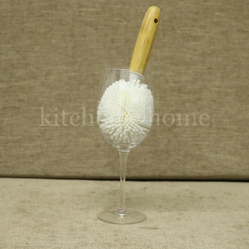 New Style Bamboo Bottle Cleaning Brushes Kitchen Cup EVA Brush Cleaner